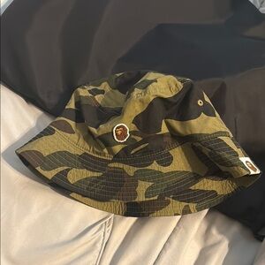 BAPE Green Camo Bucket Hat